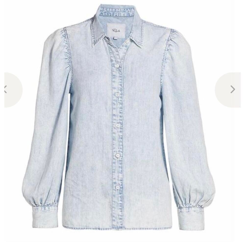 RAILS ANGELICA DENIM SHIRT - LIGHT ACID WASH Button Up/Down